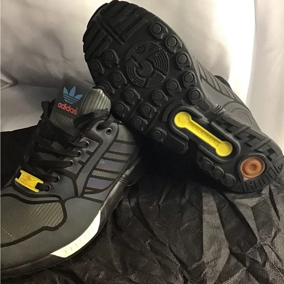 Adidas Black and Gray Athletic Shoes
